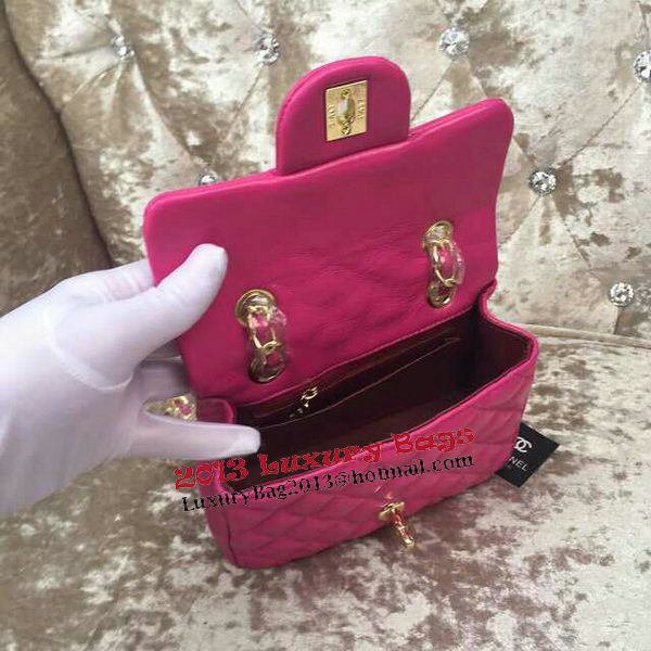 Chanel Classic MINI Flap Bag Sheepskin Leather A1115 Rose Chanel Classic MINI Flap Bag Sheepskin Leather A1115 Rose