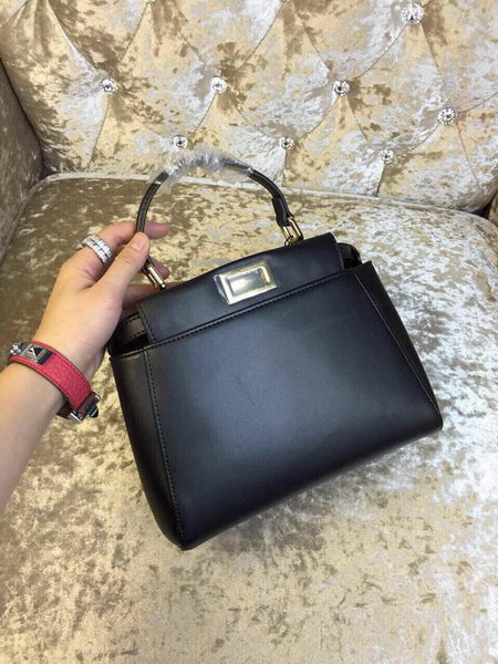 Fendi mini Peekaboo Bag Calfskin Leather 30320 Black