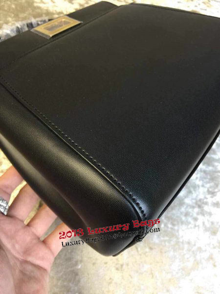 Fendi mini Peekaboo Bag Calfskin Leather 30320 Black Fendi mini Peekaboo Bag Calfskin Leather 30320 Black