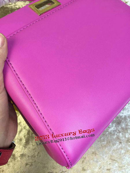 Fendi mini Peekaboo Bag Calfskin Leather 30320 Purple Fendi mini Peekaboo Bag Calfskin Leather 30320 Purple