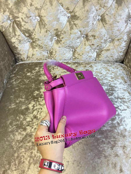 Fendi mini Peekaboo Bag Calfskin Leather 30320 Purple Fendi mini Peekaboo Bag Calfskin Leather 30320 Purple