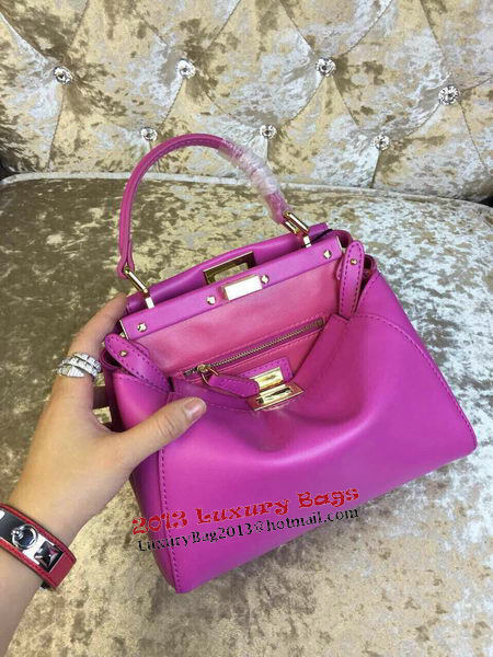Fendi mini Peekaboo Bag Calfskin Leather 30320 Purple Fendi mini Peekaboo Bag Calfskin Leather 30320 Purple