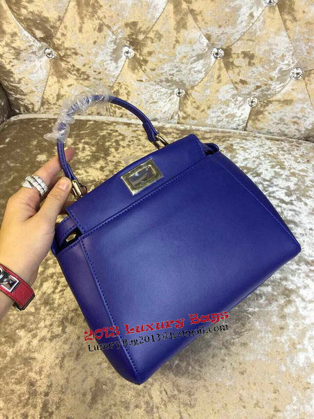 Fendi mini Peekaboo Bag Calfskin Leather 30320 Royal Fendi mini Peekaboo Bag Calfskin Leather 30320 Royal
