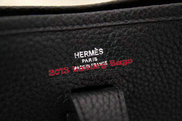 Hermes Evelyne 28cm Messenger Bag Original Leather H1188 Black Hermes Evelyne 28cm Messenger Bag Original Leather H1188 Black