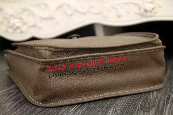 Hermes Evelyne 28cm Messenger Bag Original Leather H1188 Khaki Hermes Evelyne 28cm Messenger Bag Original Leather H1188 Khaki