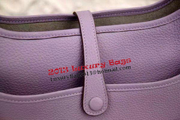 Hermes Evelyne 28cm Messenger Bag Original Leather H1188 Lavender Hermes Evelyne 28cm Messenger Bag Original Leather H1188 Lavender