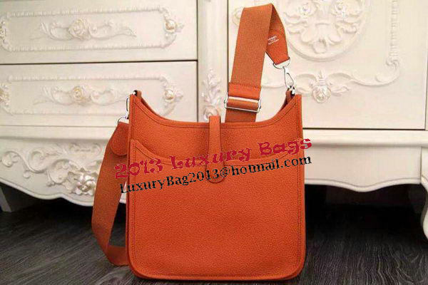 Hermes Evelyne 28cm Messenger Bag Original Leather H1188 Orange Hermes Evelyne 28cm Messenger Bag Original Leather H1188 Orange