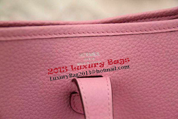 Hermes Evelyne 28cm Original calf leather Messenger Bag H1188 Pink Hermes Evelyne 28cm Original calf leather Messenger Bag H1188 Pink