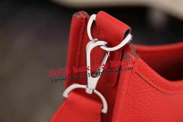 Hermes Evelyne 28cm Messenger Bag Original Leather H1188 Red Hermes Evelyne 28cm Messenger Bag Original Leather H1188 Red