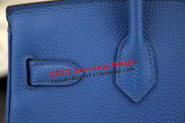 Hermes Birkin 35CM 30CM Tote Bag Original Leather HB35O Blue Hermes Birkin 35CM 30CM Tote Bag Original Leather HB35O Blue
