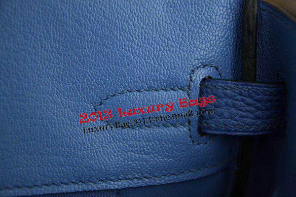 Hermes Birkin 35CM 30CM Tote Bag Original Leather HB35O Blue Hermes Birkin 35CM 30CM Tote Bag Original Leather HB35O Blue