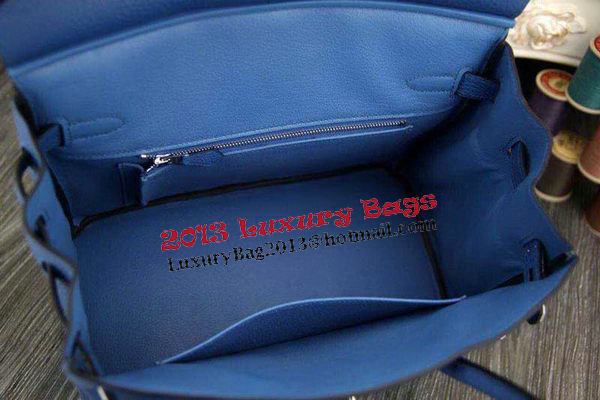 Hermes Birkin 35CM 30CM Tote Bag Original Leather HB35O Blue Hermes Birkin 35CM 30CM Tote Bag Original Leather HB35O Blue