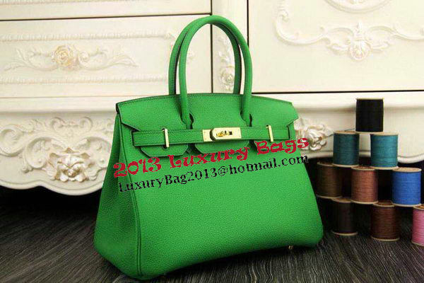 Hermes Birkin 35CM 30CM Tote Bag Original Leather HB35O Green Hermes Birkin 35CM 30CM Tote Bag Original Leather HB35O Green