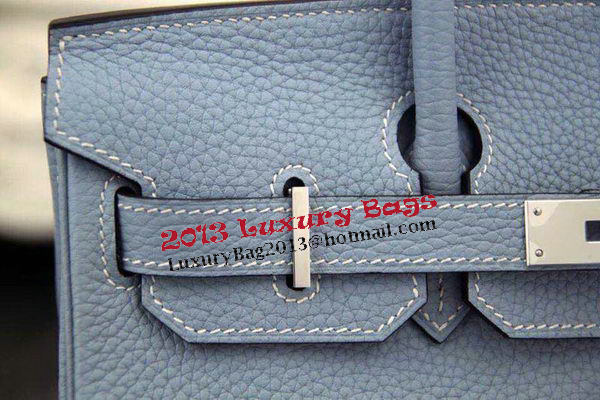 Hermes Birkin 35CM 30CM Tote Bag Original Leather HB35O Light Blue Hermes Birkin 35CM 30CM Tote Bag Original Leather HB35O Light Blue