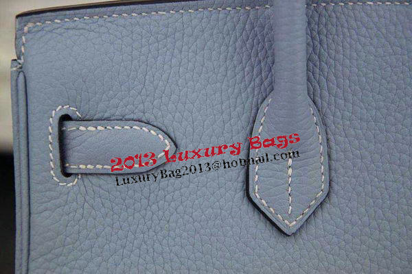 Hermes Birkin 35CM 30CM Tote Bag Original Leather HB35O Light Blue Hermes Birkin 35CM 30CM Tote Bag Original Leather HB35O Light Blue