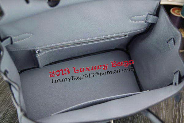 Hermes Birkin 35CM 30CM Tote Bag Original Leather HB35O Light Blue Hermes Birkin 35CM 30CM Tote Bag Original Leather HB35O Light Blue