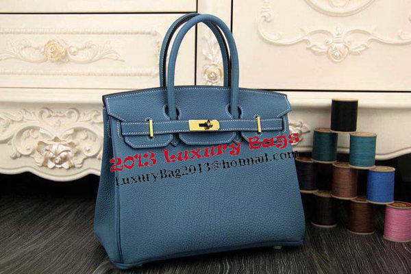 Hermes Birkin 35CM 30CM Tote Bag Original Leather HB35O SkyBlue Hermes Birkin 35CM 30CM Tote Bag Original Leather HB35O SkyBlue