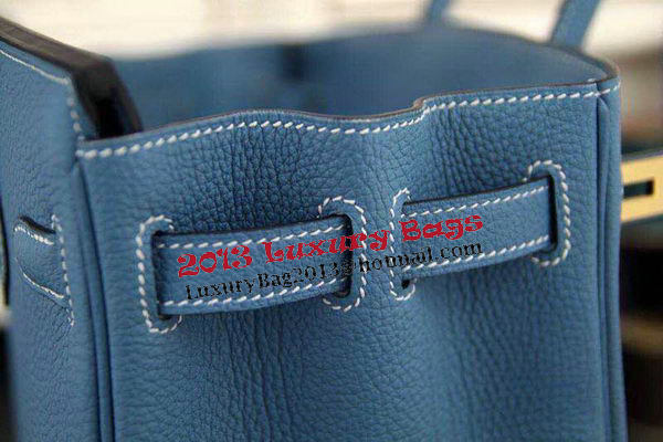 Hermes Birkin 35CM 30CM Tote Bag Original Leather HB35O SkyBlue Hermes Birkin 35CM 30CM Tote Bag Original Leather HB35O SkyBlue