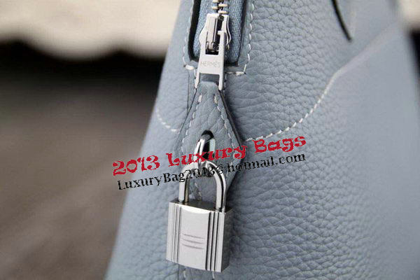 Hermes Bolide 31CM Original Leather Tote Bag SkyBlue Hermes Bolide 31CM Original Leather Tote Bag SkyBlue