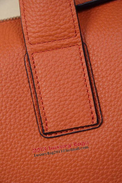 Hermes Briefcase Original Grainy Leather H8813T Orange Hermes Briefcase Original Grainy Leather H8813T Orange