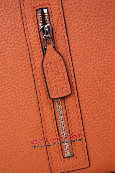 Hermes Briefcase Original Grainy Leather H8813T Orange Hermes Briefcase Original Grainy Leather H8813T Orange