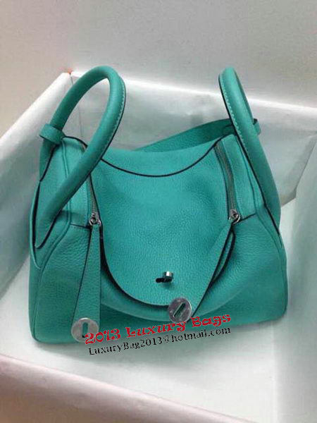 Hermes Lindy 30CM Original Leather Shoulder Bag HLD30 Green Hermes Lindy 30CM Original Leather Shoulder Bag HLD30 Green