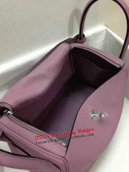 Hermes Lindy 30CM Original Leather Shoulder Bag HLD30 Light Purple Hermes Lindy 30CM Original Leather Shoulder Bag HLD30 Light Purple