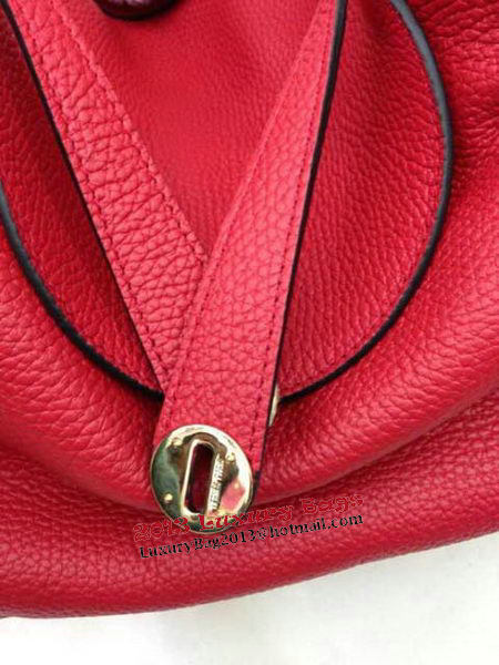 Hermes Lindy 30CM Red Leather Shoulder Bag HLD30 Gold Hermes Lindy 30CM Red Leather Shoulder Bag HLD30 Gold