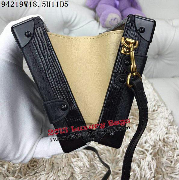 Louis Vuitton Petite Malle Epi Leather Bag M94219 Black Louis Vuitton Petite Malle Epi Leather Bag M94219 Black