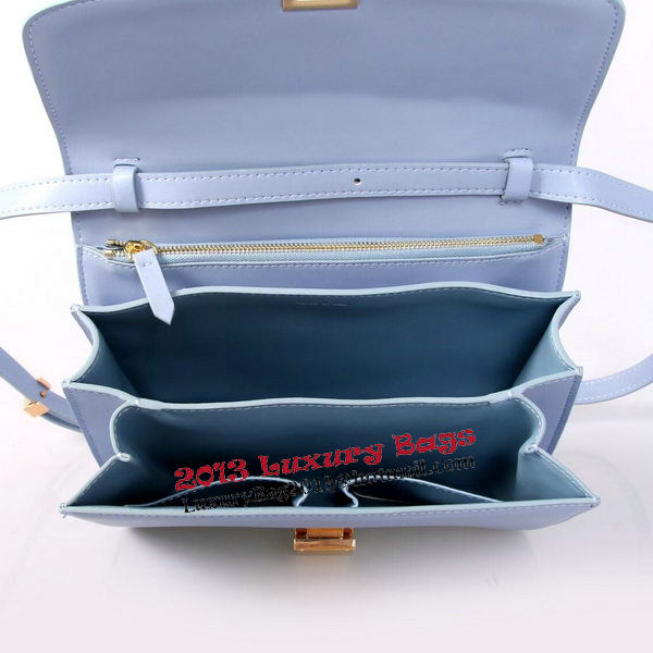 Celine Classic Box Small Flap Bag Smooth Leather C88007C SkyBlue Celine Classic Box Small Flap Bag Smooth Leather C88007C SkyBlue