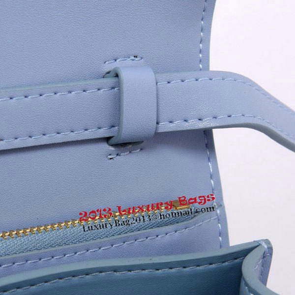 Celine Classic Box Small Flap Bag Smooth Leather C88007C SkyBlue Celine Classic Box Small Flap Bag Smooth Leather C88007C SkyBlue