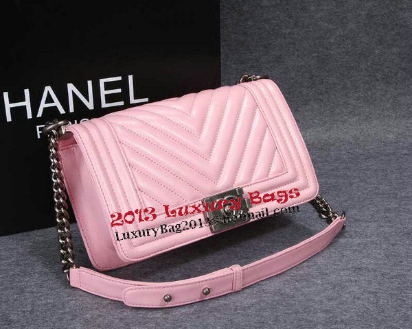 Boy Chanel Flap Shoulder Bag Herringbone Stitching CHA6817 Pink Boy Chanel Flap Shoulder Bag Herringbone Stitching CHA6817 Pink