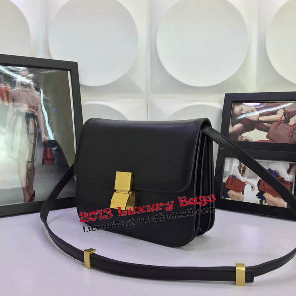 Celine Classic Box Flap Bag Calfskin Leather C88008 Black Celine Classic Box Flap Bag Calfskin Leather C88008 Black