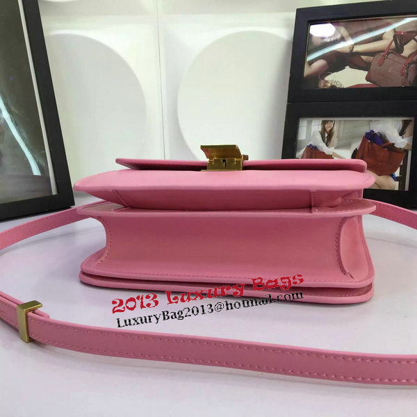 Celine Classic Box Flap Bag Calfskin Leather C88008 Pink Celine Classic Box Flap Bag Calfskin Leather C88008 Pink