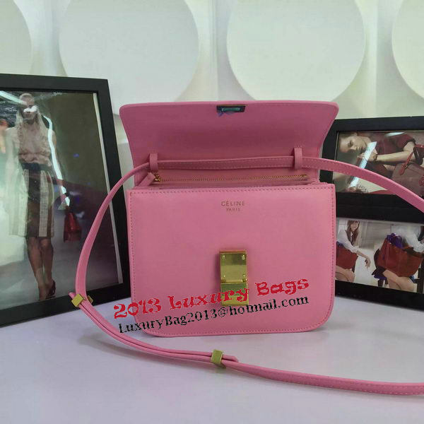 Celine Classic Box Flap Bag Calfskin Leather C88008 Pink Celine Classic Box Flap Bag Calfskin Leather C88008 Pink