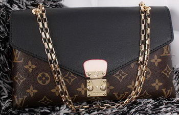Louis Vuitton Monogram Canvas Pallas Chain Aurore Bag M41200 Black Louis Vuitton Monogram Canvas Pallas Chain Aurore Bag M41200 Black