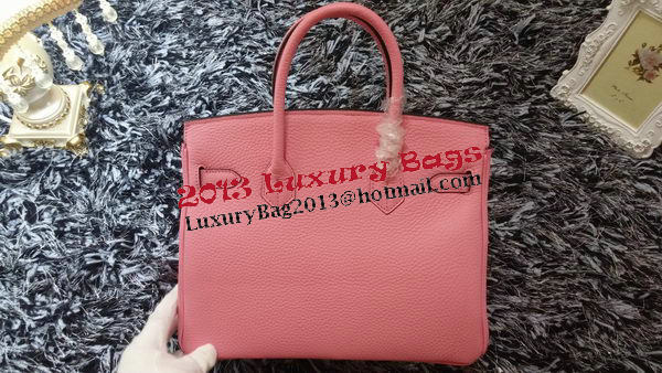 Hermes Birkin 30CM Tote Bags Litchi Leather H30LI Cherry Hermes Birkin 30CM Tote Bags Litchi Leather H30LI Cherry