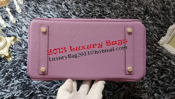 Hermes Birkin 30CM Tote Bags Litchi Leather H30LI Lavender Hermes Birkin 30CM Tote Bags Litchi Leather H30LI Lavender