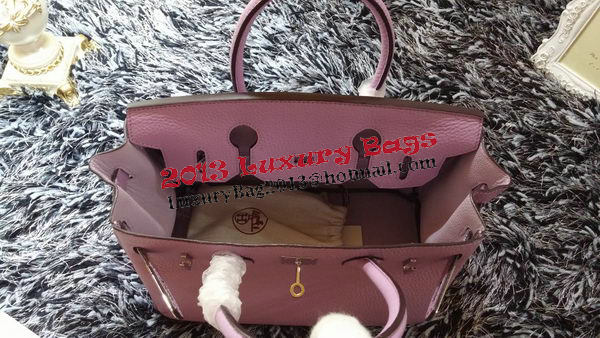Hermes Birkin 30CM Tote Bags Litchi Leather H30LI Lavender Hermes Birkin 30CM Tote Bags Litchi Leather H30LI Lavender