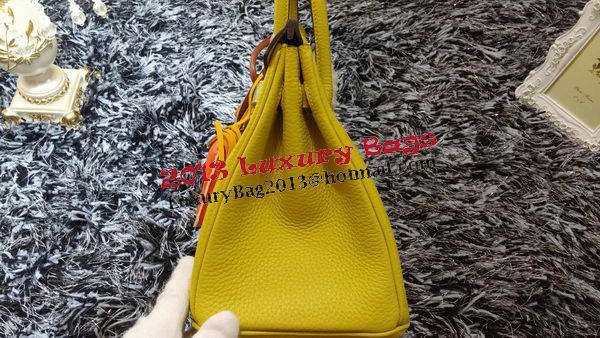 Hermes Birkin 30CM Tote Bags Litchi Leather H30LI Lemon Hermes Birkin 30CM Tote Bags Litchi Leather H30LI Lemon