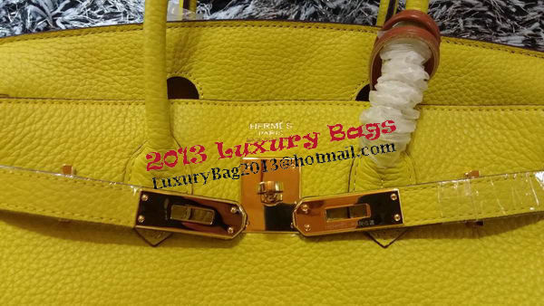 Hermes Birkin 30CM Tote Bags Litchi Leather H30LI Lemon Hermes Birkin 30CM Tote Bags Litchi Leather H30LI Lemon
