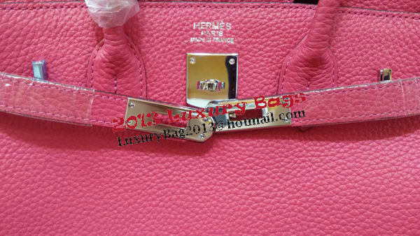 Hermes Birkin 30CM Tote Bags Litchi Leather H30LI Rose Hermes Birkin 30CM Tote Bags Litchi Leather H30LI Rose
