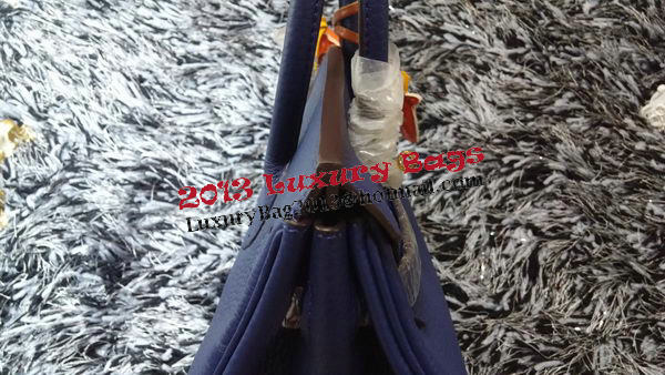Hermes Birkin 30CM Tote Bags Litchi Leather H30LI Royal Hermes Birkin 30CM Tote Bags Litchi Leather H30LI Royal