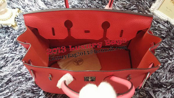 Hermes Birkin 35CM Tote Bag Litchi Leather HB35GL Cherry Hermes Birkin 35CM Tote Bag Litchi Leather HB35GL Cherry