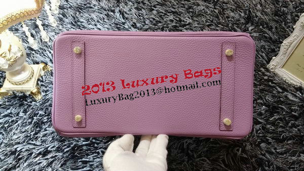 Hermes Birkin 35CM Tote Bag Litchi Leather HB35GL Lavender Hermes Birkin 35CM Tote Bag Litchi Leather HB35GL Lavender