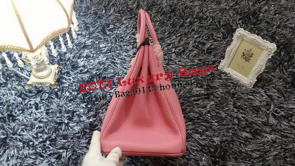 Hermes Birkin 35CM Tote Bag Litchi Leather HB35GL Pink Hermes Birkin 35CM Tote Bag Litchi Leather HB35GL Pink