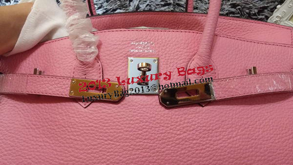 Hermes Birkin 35CM Tote Bag Litchi Leather HB35GL Pink Hermes Birkin 35CM Tote Bag Litchi Leather HB35GL Pink