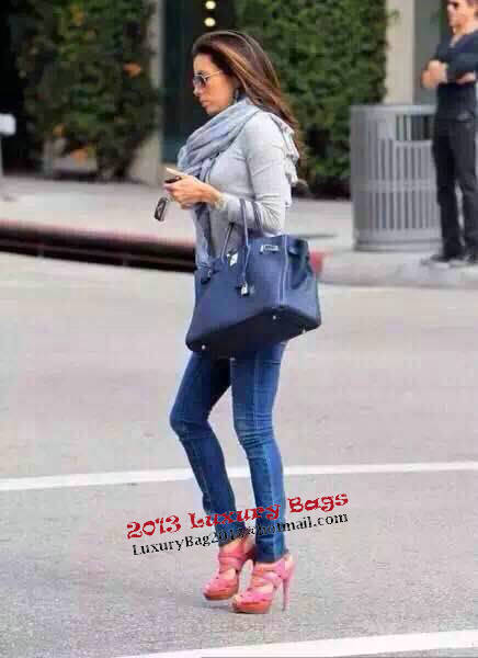 Hermes Birkin 35CM Tote Bag Litchi Leather HB35GL Royal Hermes Birkin 35CM Tote Bag Litchi Leather HB35GL Royal