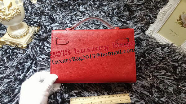 Hermes MINI Kelly 22cm Tote Bag Calf Leather K011 Red Hermes MINI Kelly 22cm Tote Bag Calf Leather K011 Red