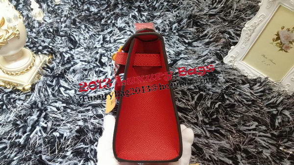 Hermes MINI Kelly 22cm Tote Bag Calf Leather K011 Red Hermes MINI Kelly 22cm Tote Bag Calf Leather K011 Red